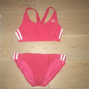 Adidas swimsuit red